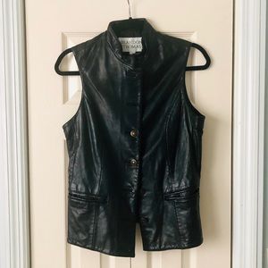 Leather vest
